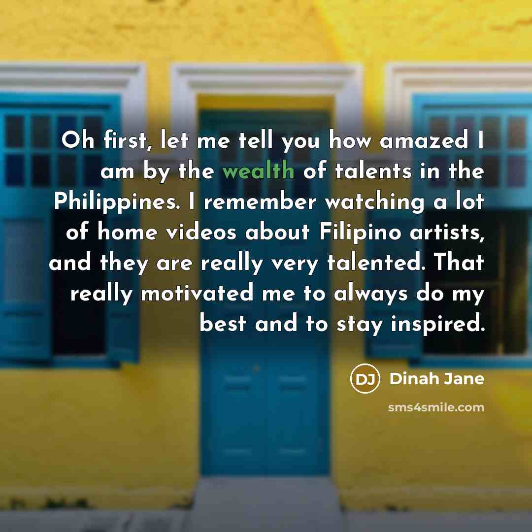 “Oh first, let me tell you how amazed I am…” quote by Dinah Jane
