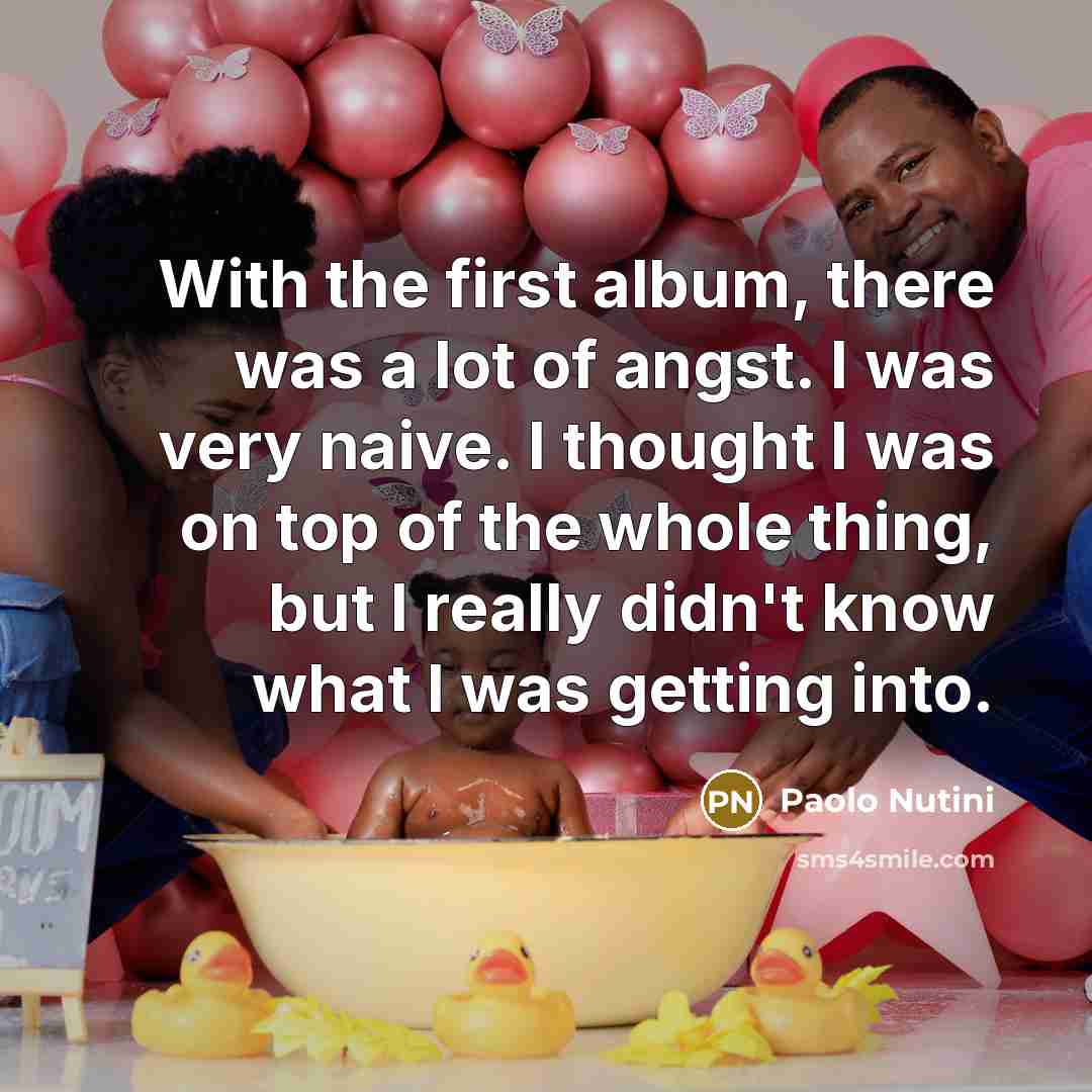 “With the first album, there was a lot of angst.…” quote by Paolo Nutini