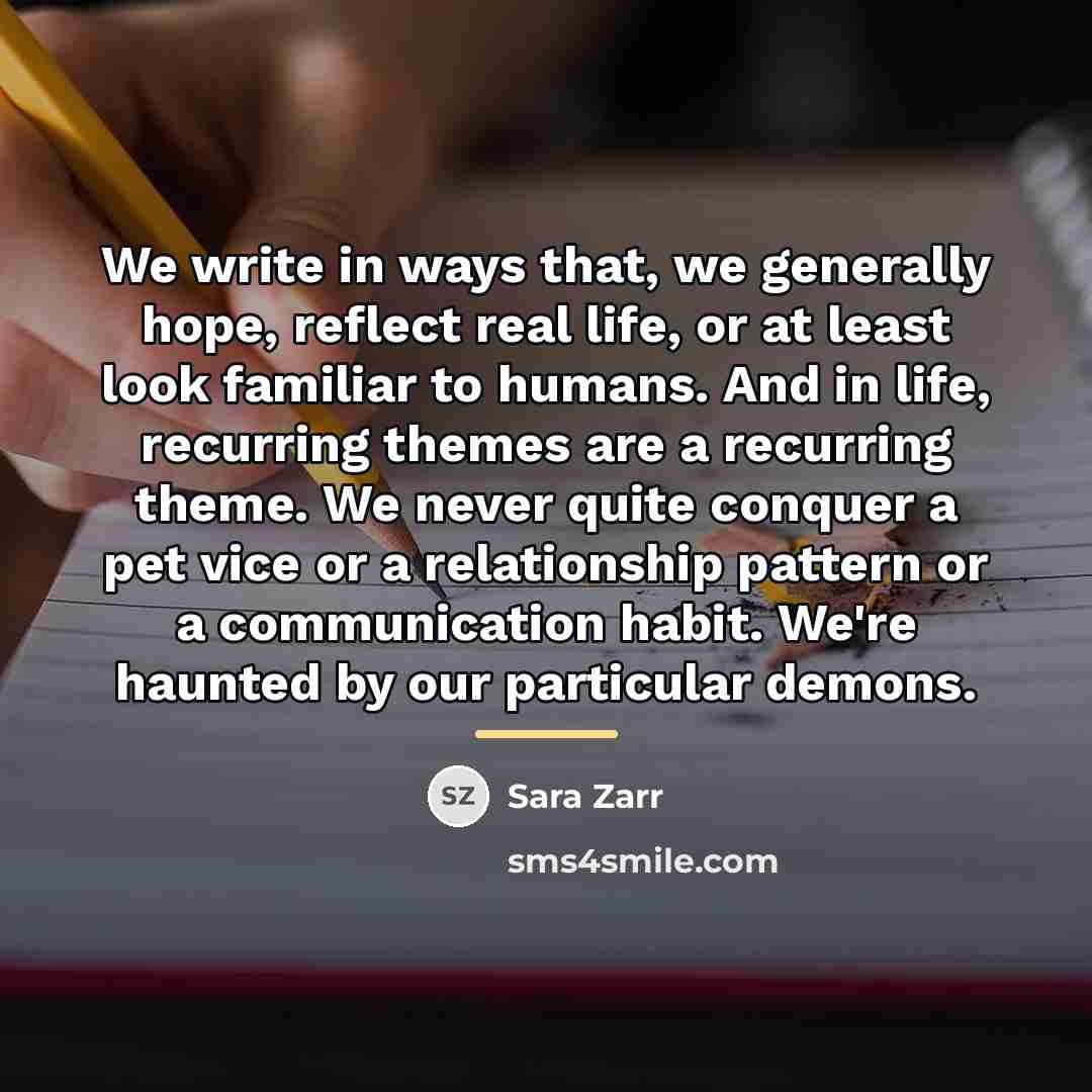 “We write in ways that, we generally hope, reflect real…” quote by Sara Zarr