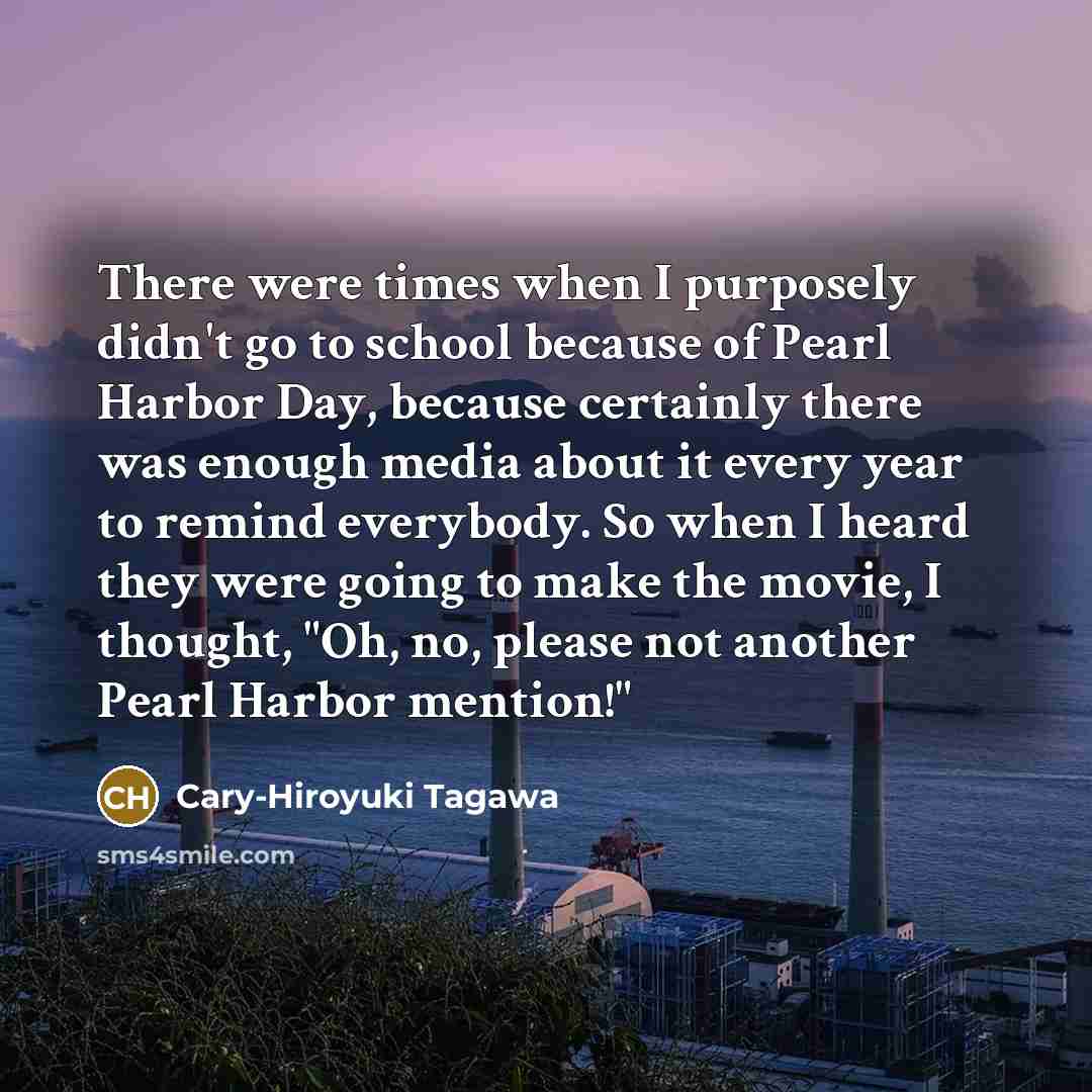 “There were times when I purposely didn't go to school…” quote by Cary-Hiroyuki Tagawa