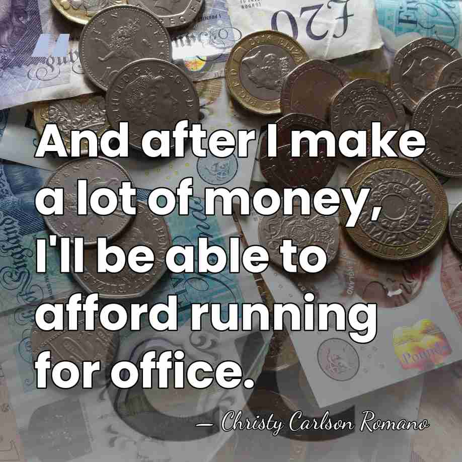 And after I make a lot of money, I'll be able to&hellip; - Christy Carlson Romano