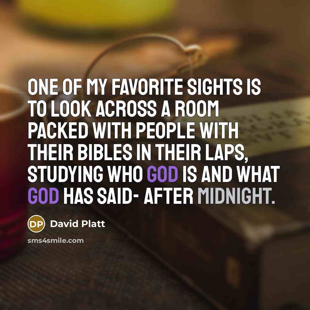 “One of my favorite sights is to look across a…” quote by David Platt