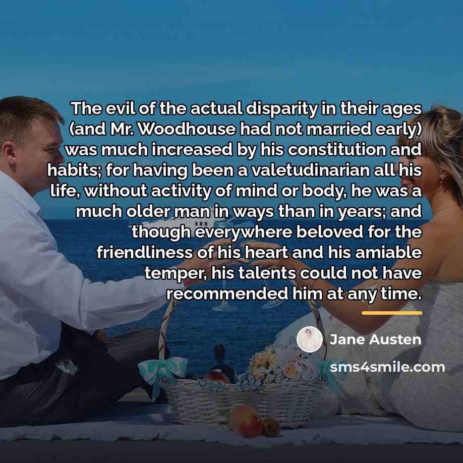 “The evil of the actual disparity in their ages (and…” quote by Jane Austen