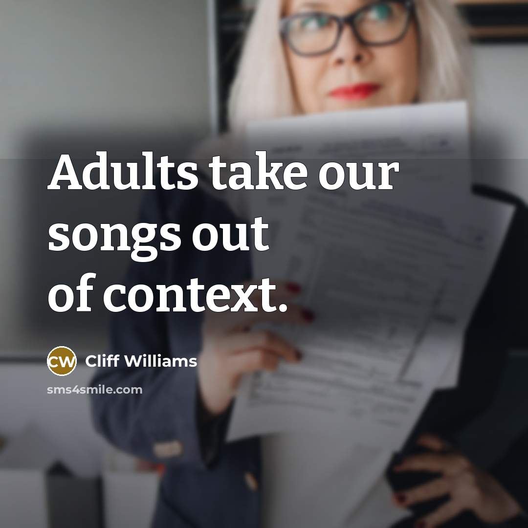 “Adults take our songs out of context.…” quote by Cliff Williams