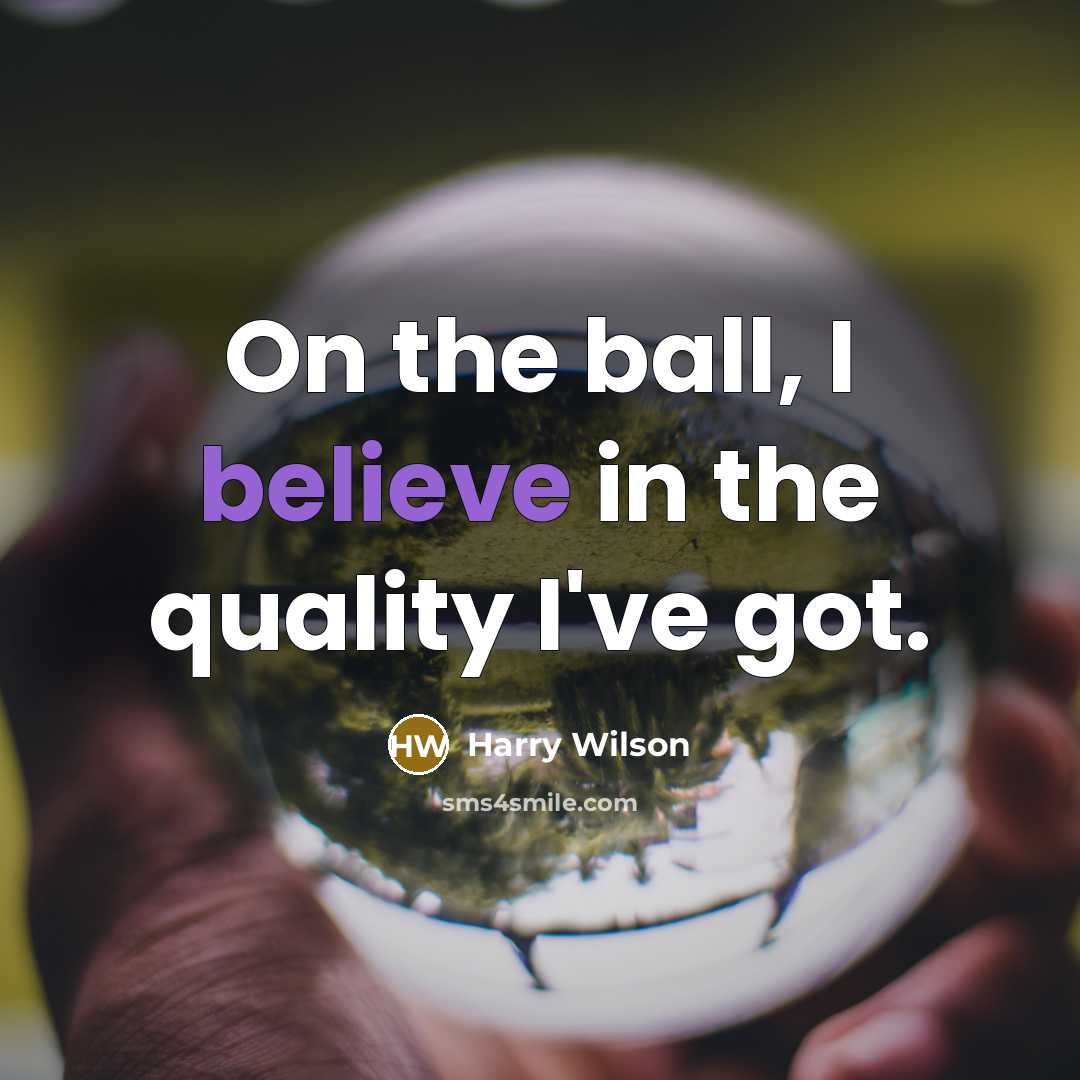 “On the ball, I believe in the quality I've got.…” quote by Harry Wilson