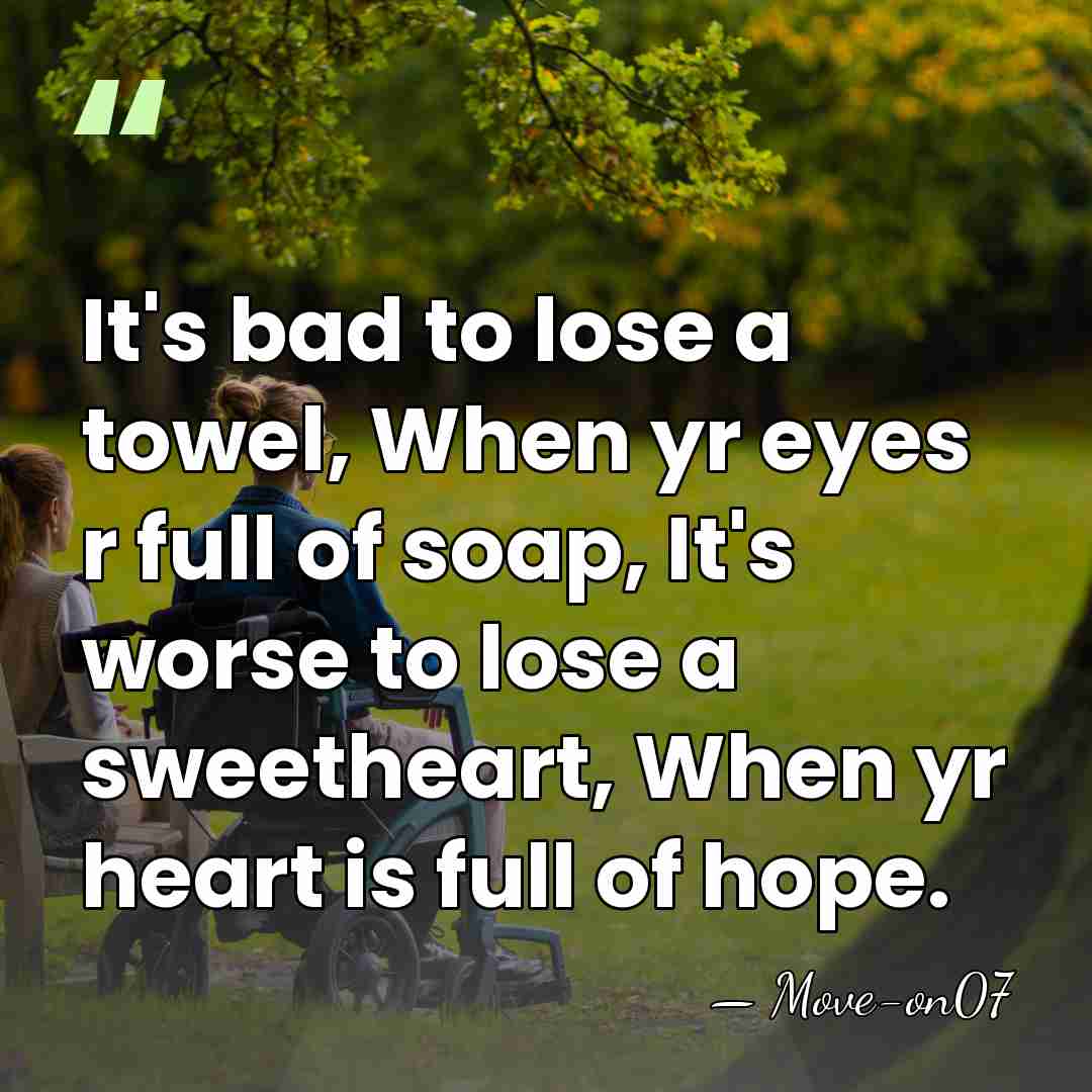 It's bad to lose a towel, When yr eyes r full of&hellip; - Move-on07