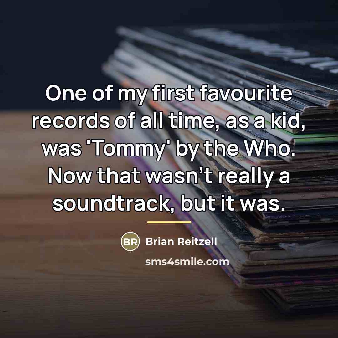 “One of my first favourite records of all time, as…” quote by Brian Reitzell