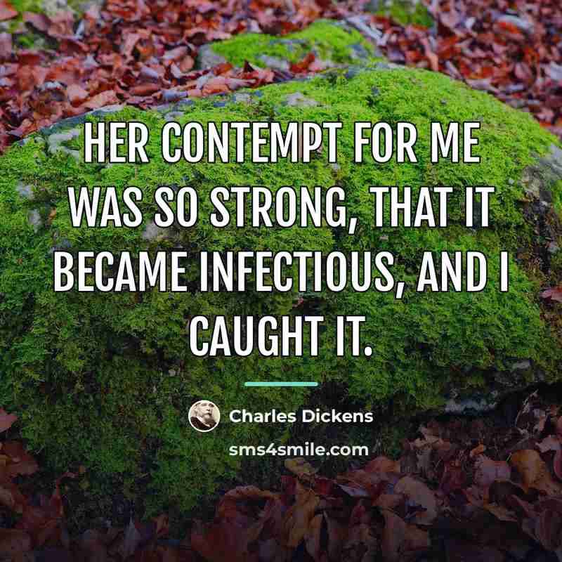“Her contempt for me was so strong, that it became…” quote by Charles Dickens