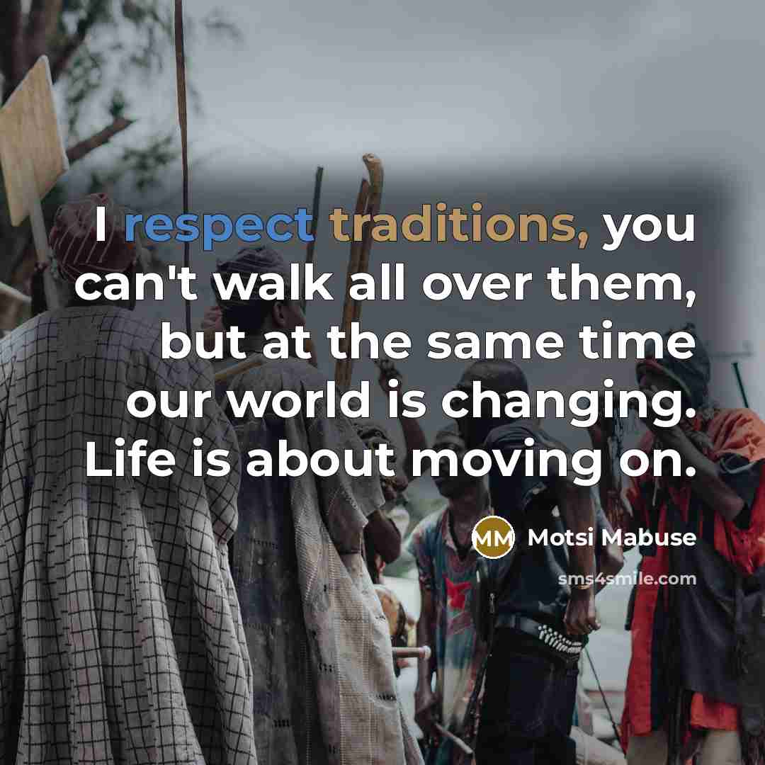 “I respect traditions, you can't walk all over them, but…” quote by Motsi Mabuse