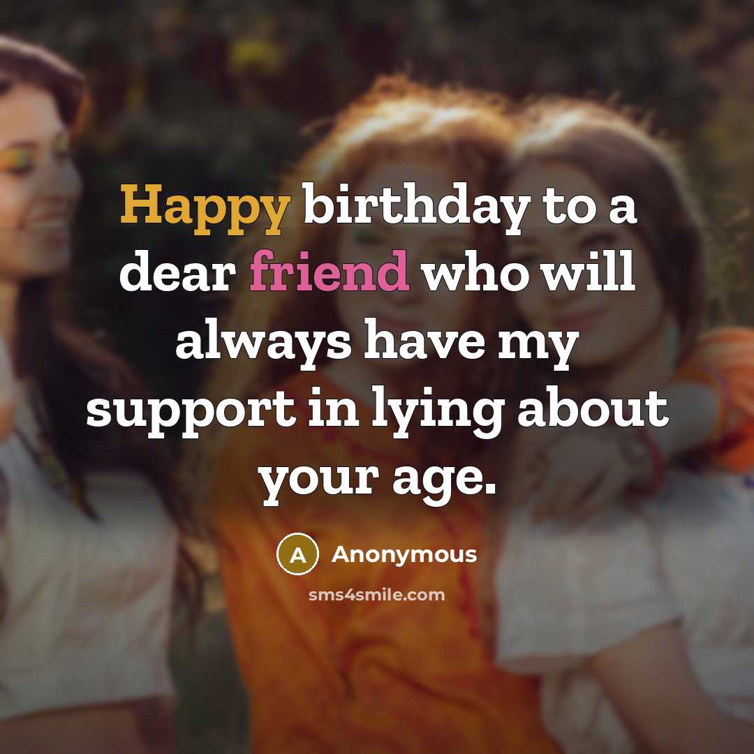 “Happy birthday to a dear friend who will always have…” quote by Anonymous