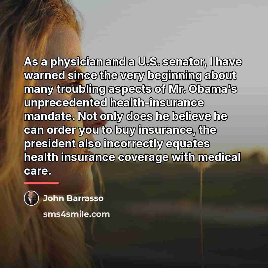 “As a physician and a U.S. senator, I have warned…” quote by John Barrasso