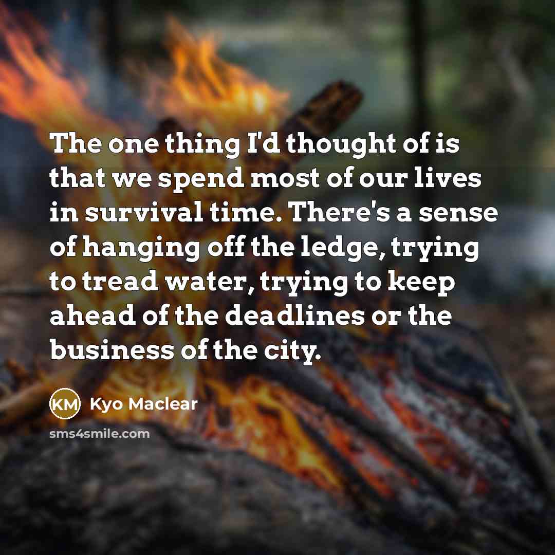 “The one thing I'd thought of is that we spend…” quote by Kyo Maclear