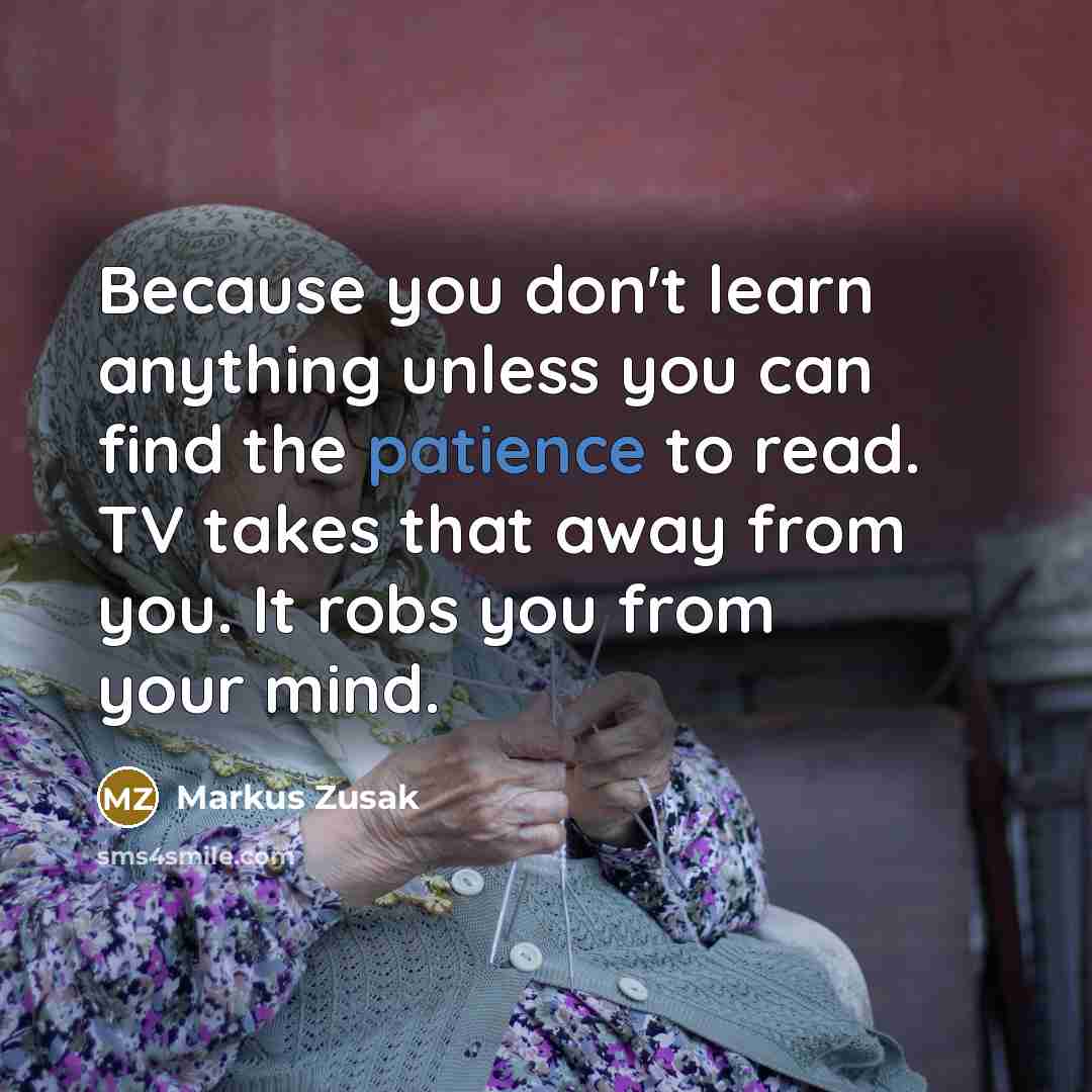 “Because you don't learn anything unless you can find the…” quote by Markus Zusak