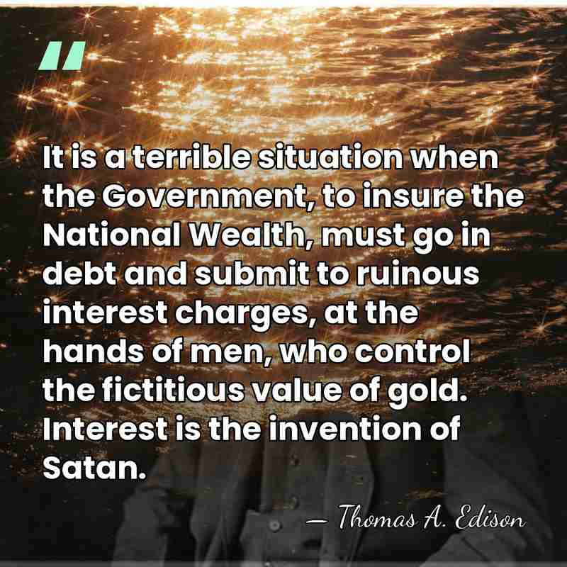 It is a terrible situation when the Government, to insure the National&hellip; - Thomas Edison