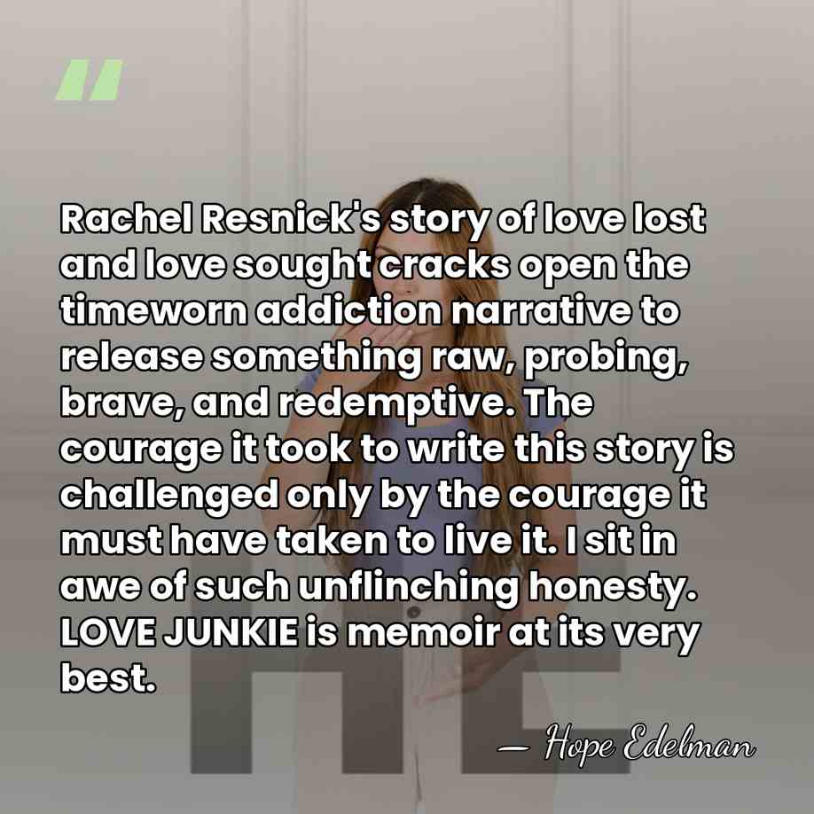 Rachel Resnick's story of love lost and love sought cracks open the&hellip; - Hope Edelman