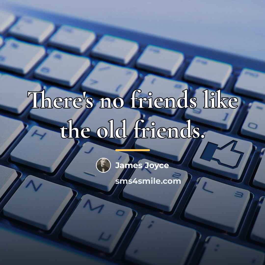 “There's no friends like the old friends.…” quote by James Joyce