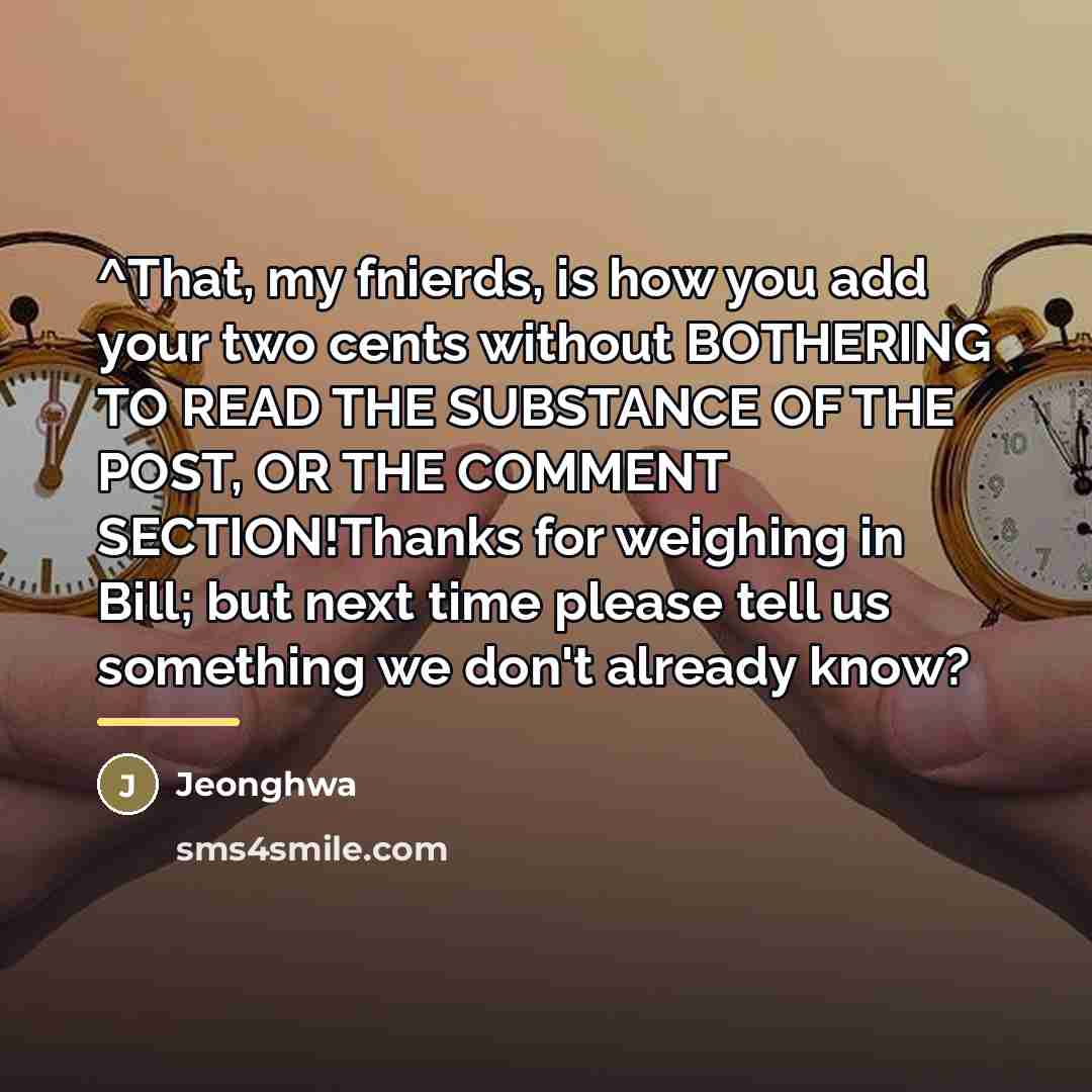 “^That, my fnierds, is how you add your two cents…” quote by Jeonghwa
