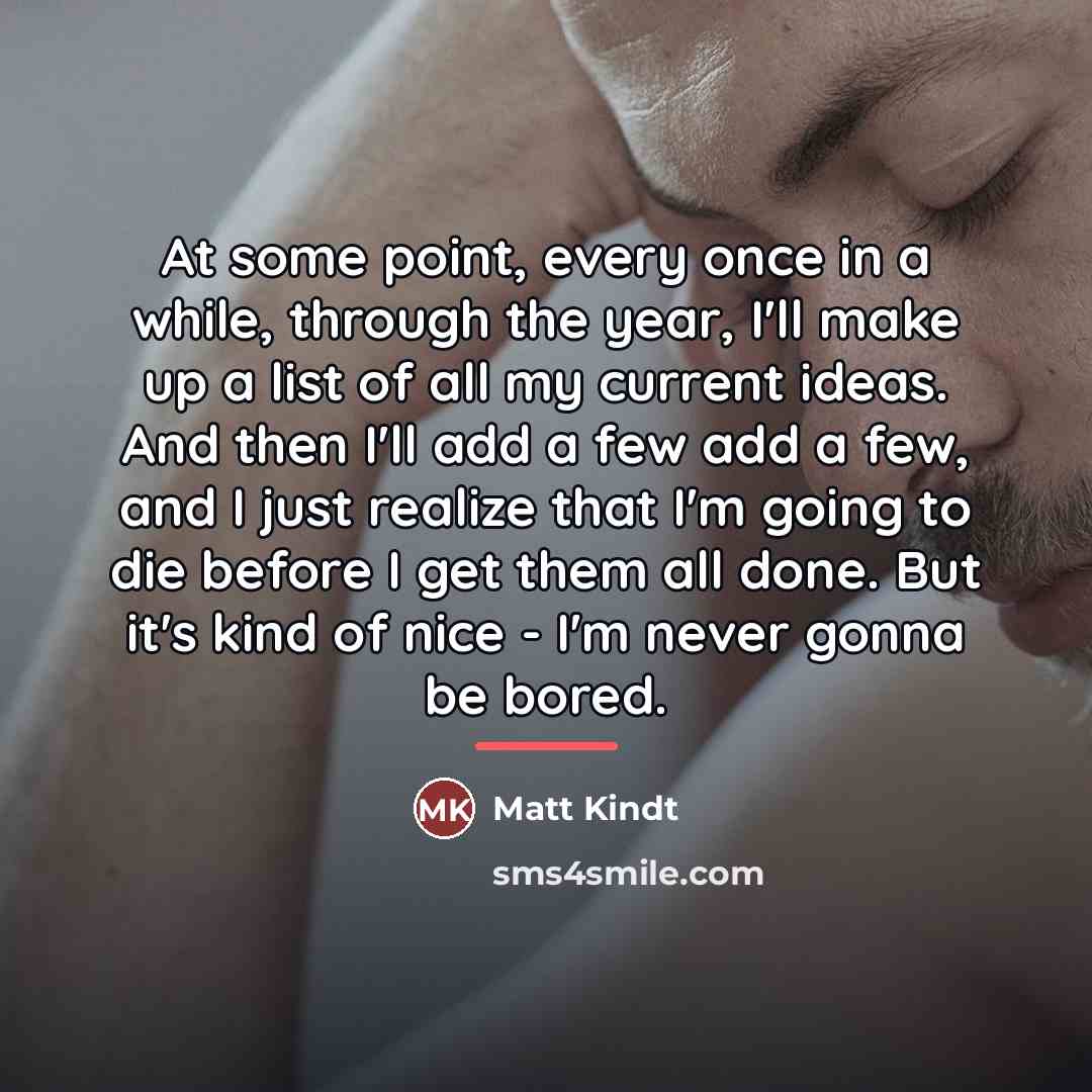 “At some point, every once in a while, through the…” quote by Matt Kindt