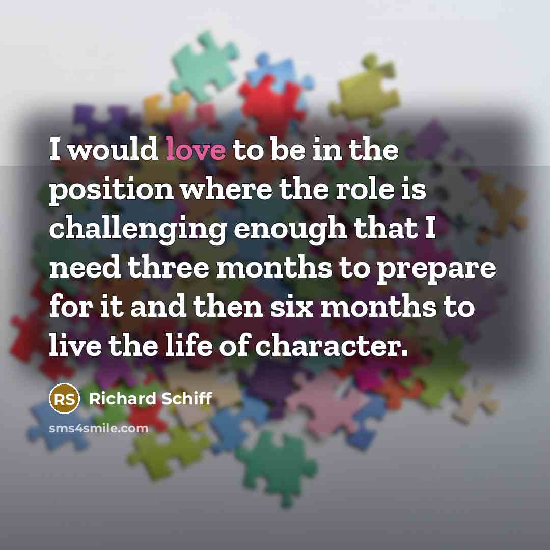 “I would love to be in the position where the…” quote by Richard Schiff