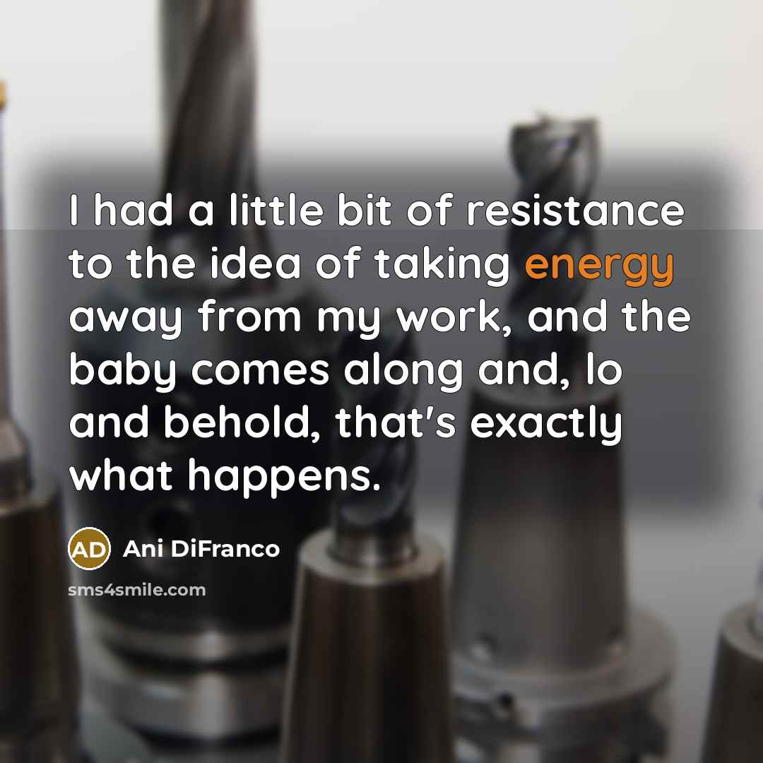 “I had a little bit of resistance to the idea…” quote by Ani DiFranco