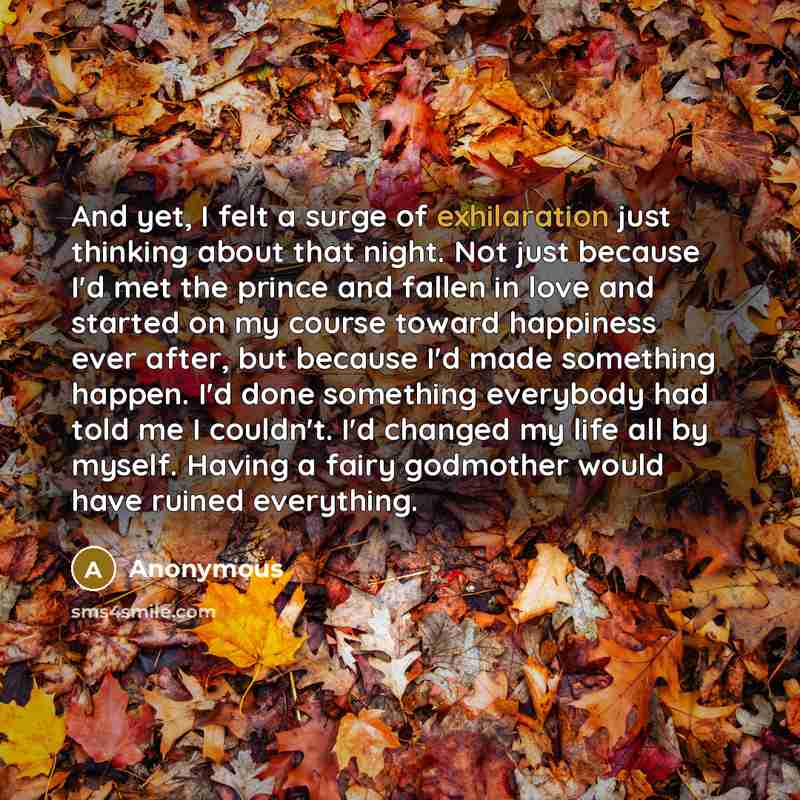 “And yet, I felt a surge of exhilaration just thinking…” quote by Anonymous