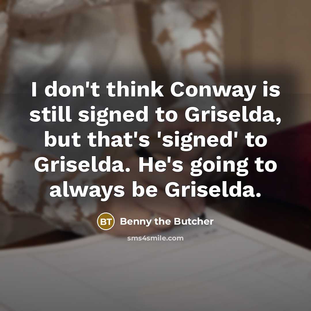 “I don't think Conway is still signed to Griselda, but…” quote by Benny the Butcher