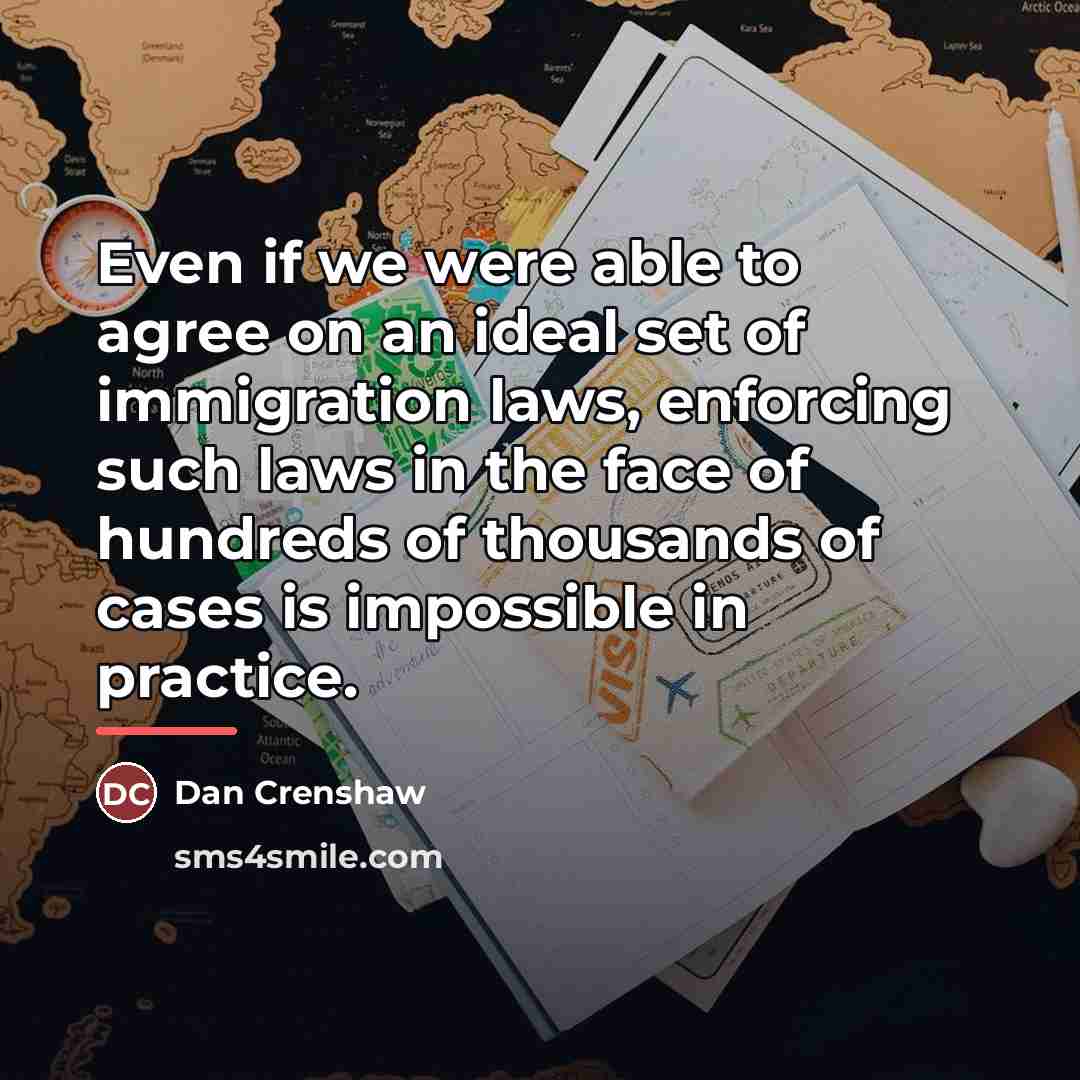 “Even if we were able to agree on an ideal…” quote by Dan Crenshaw