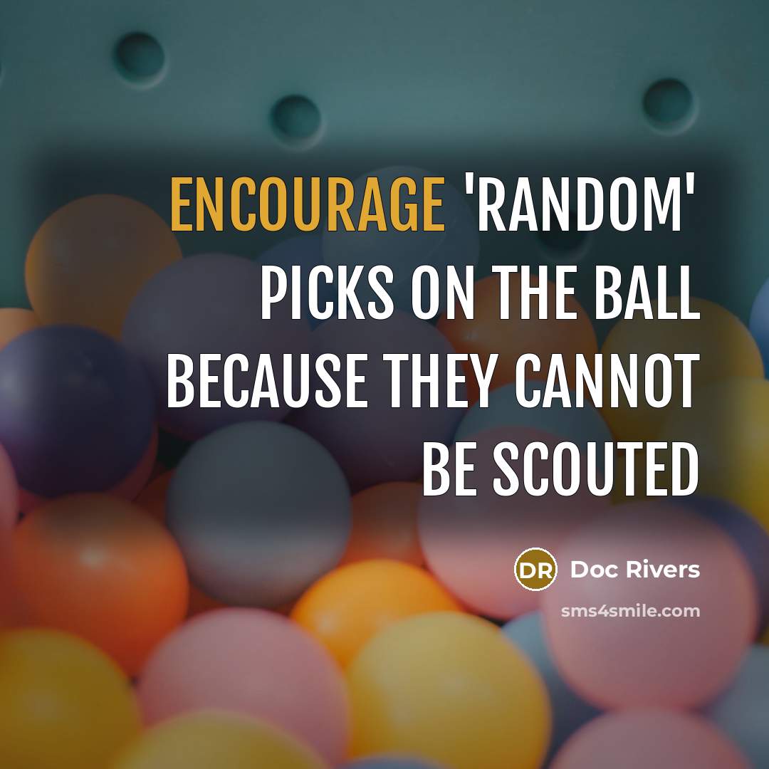 “Encourage 'random' picks on the ball because they cannot be…” quote by Doc Rivers