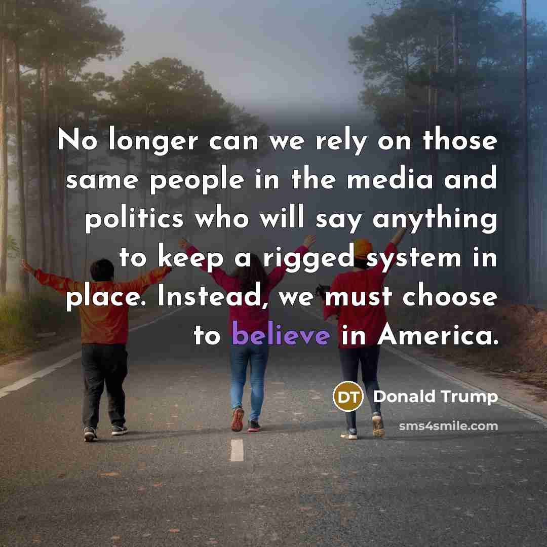 “No longer can we rely on those same people in…” quote by Donald Trump