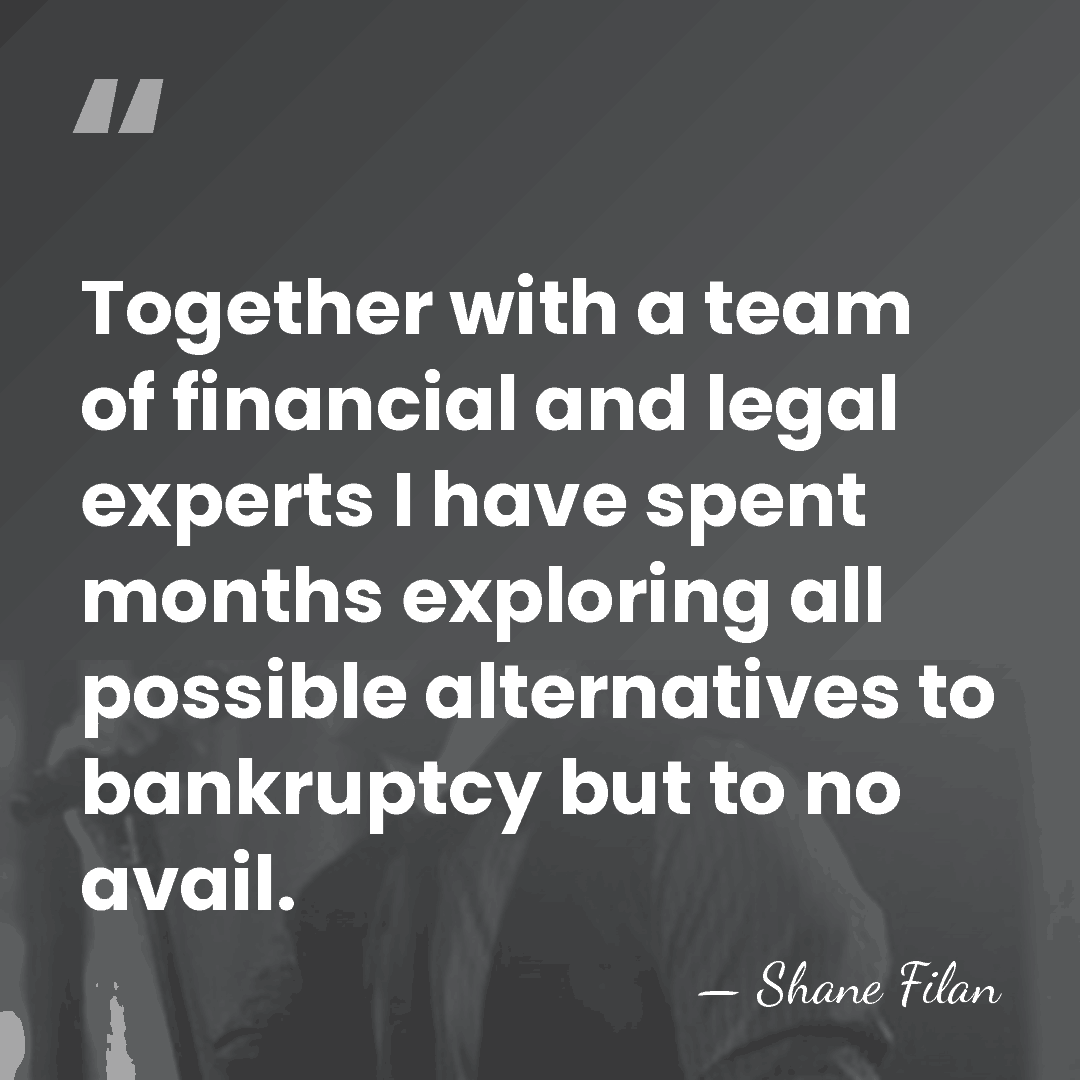 Together with a team of financial and legal experts I have spent&hellip; - Shane Filan