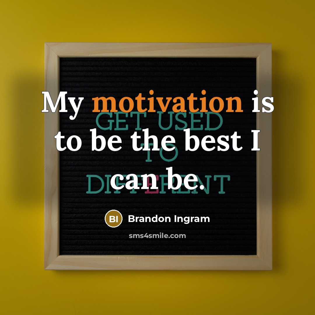 “My motivation is to be the best I can be.…” quote by Brandon Ingram