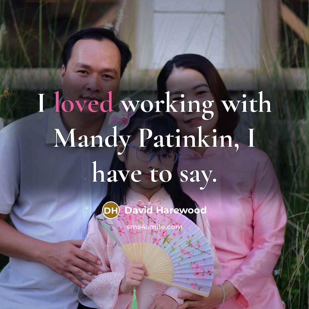 “I loved working with Mandy Patinkin, I have to say.…” quote by David Harewood