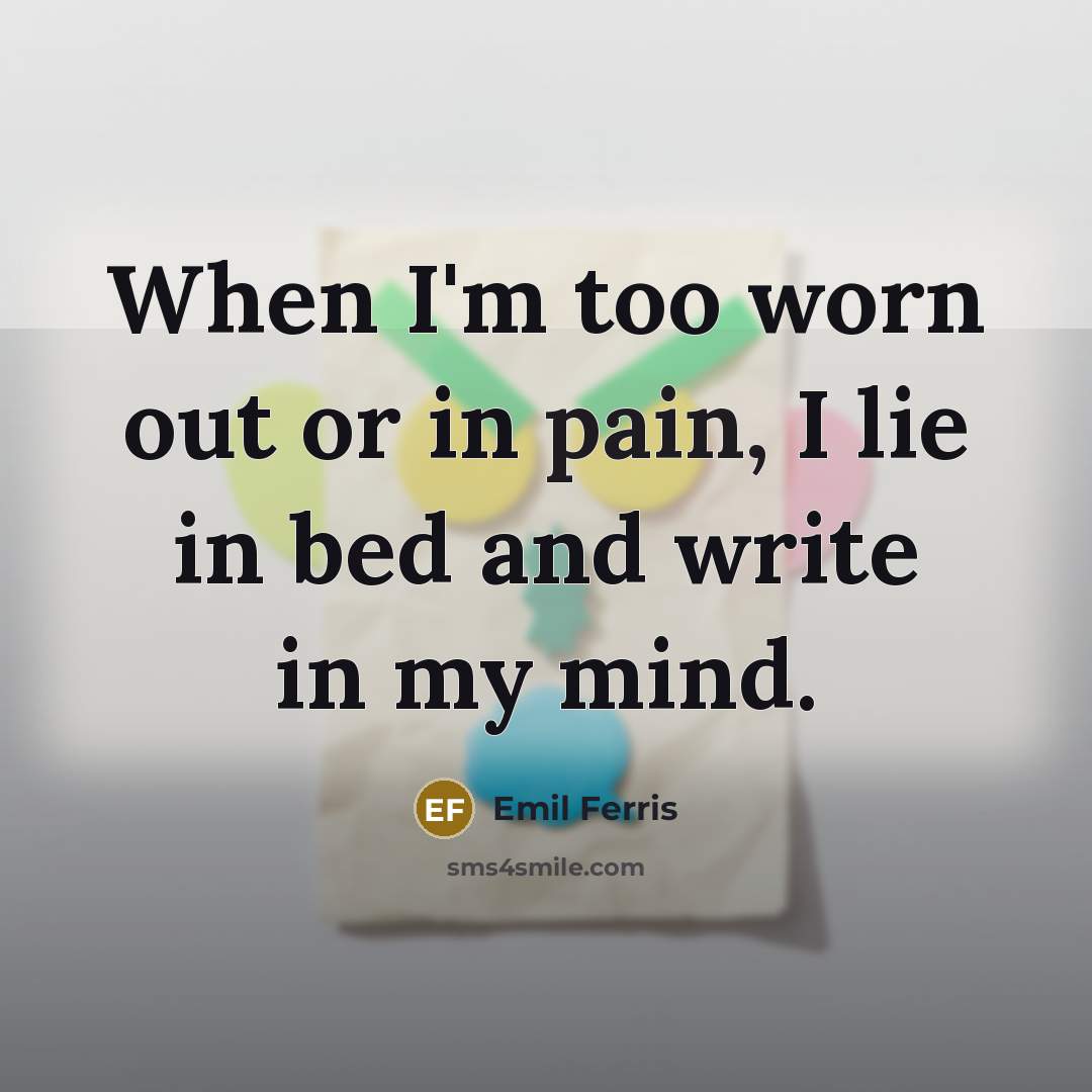 “When I'm too worn out or in pain, I lie…” quote by Emil Ferris