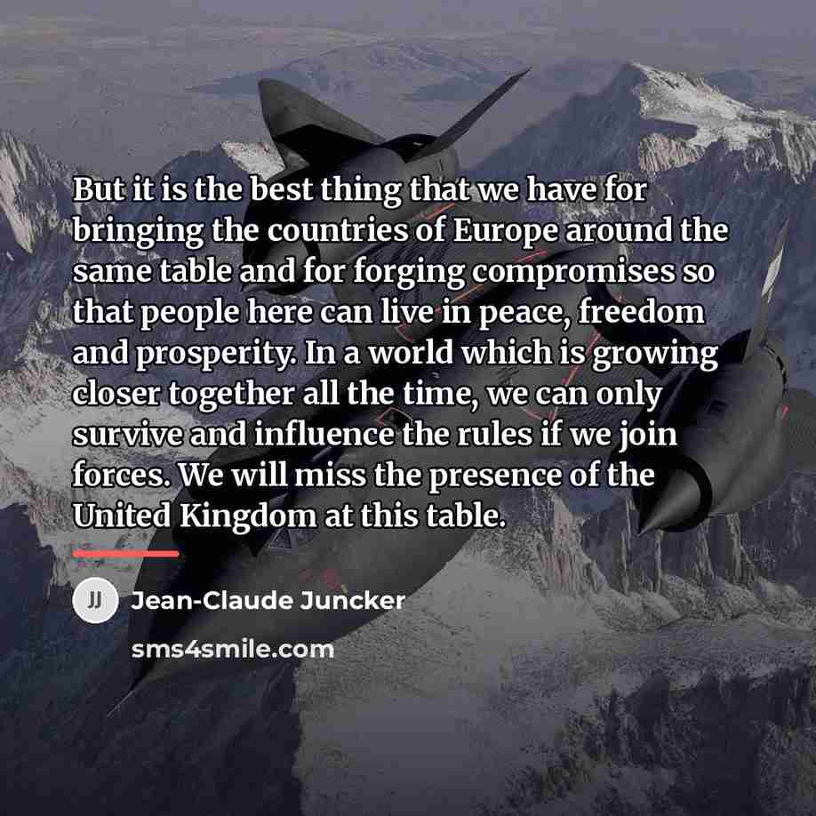 “But it is the best thing that we have for…” quote by Jean-Claude Juncker