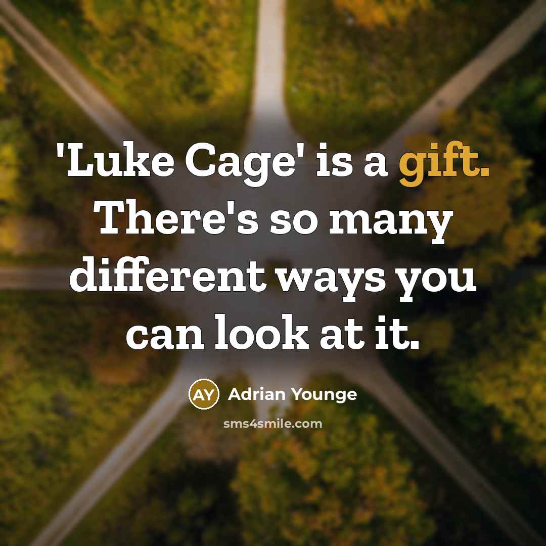 “'Luke Cage' is a gift. There's so many different ways you can look at it.” quote by Adrian Younge
