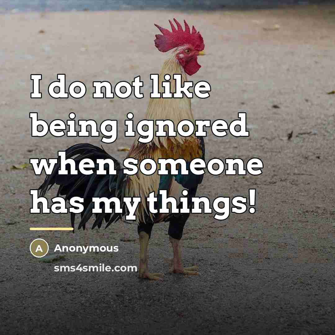“I do not like being ignored when someone has my…” quote by Anonymous