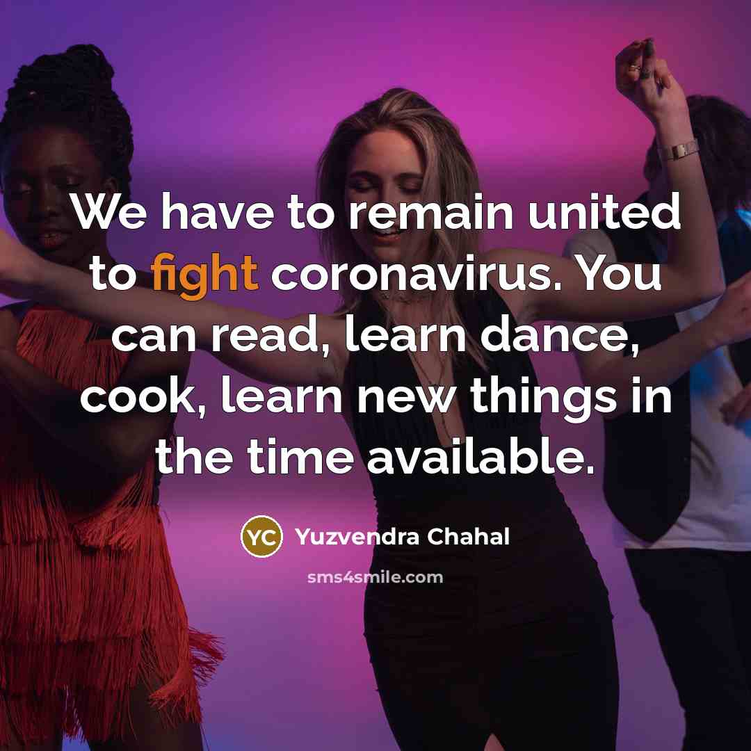 “We have to remain united to fight coronavirus. You can…” quote by Yuzvendra Chahal