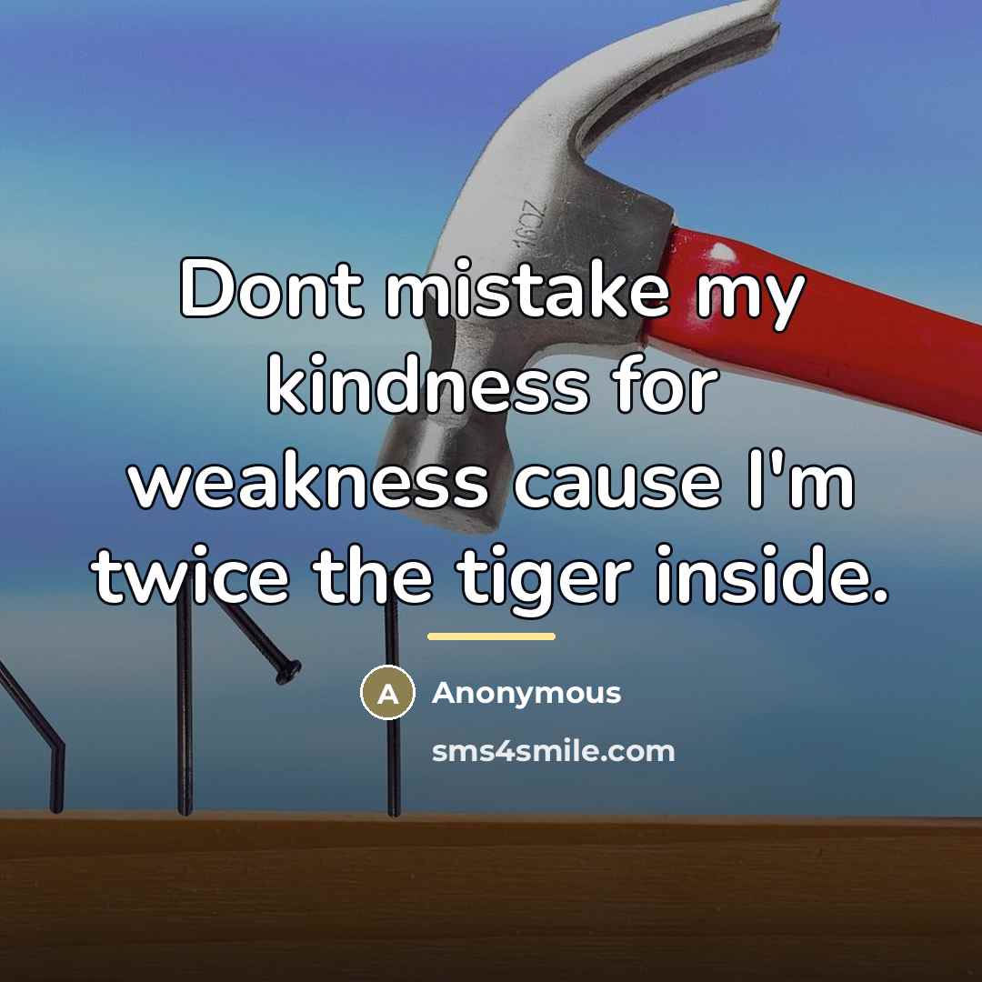 “Dont mistake my kindness for weakness cause I'm twice the…” quote by Anonymous