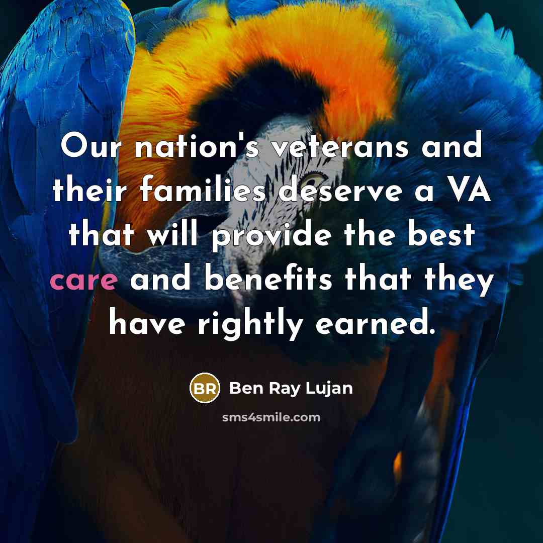“Our nation's veterans and their families deserve a VA that…” quote by Ben Ray Lujan