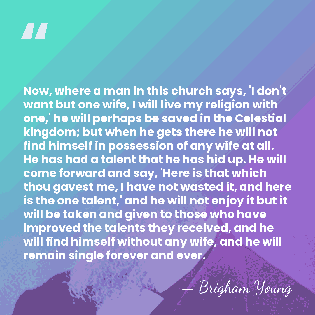 Now, where a man in this church says, 'I don't want but&hellip; - Brigham Young