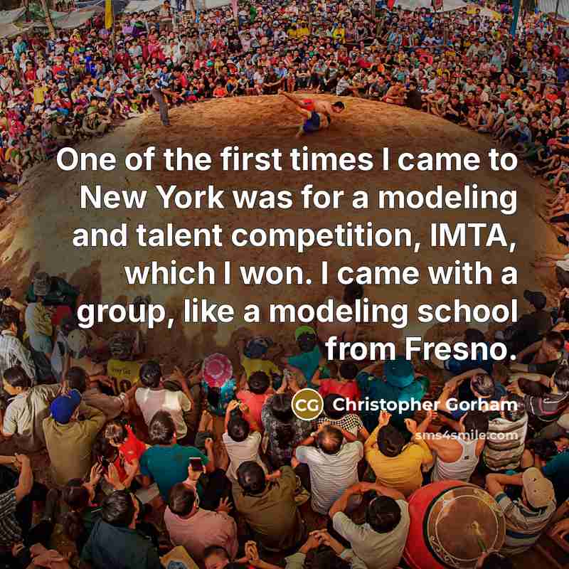 “One of the first times I came to New York…” quote by Christopher Gorham