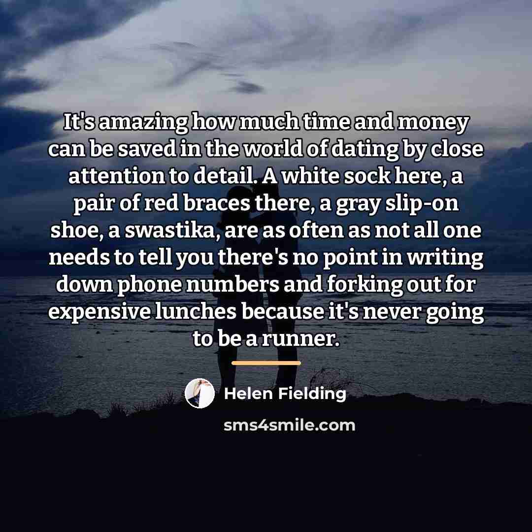 “It's amazing how much time and money can be saved…” quote by Helen Fielding