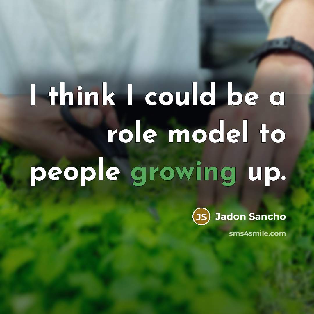 “I think I could be a role model to people…” quote by Jadon Sancho