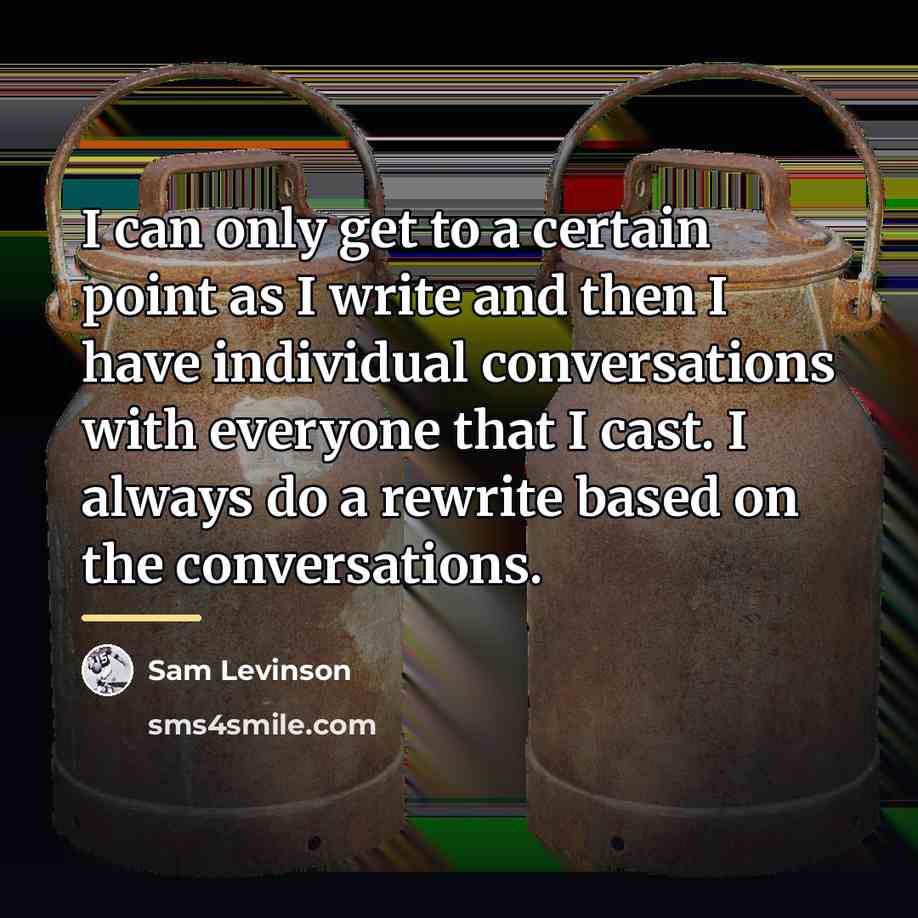 “I can only get to a certain point as I…” quote by Sam Levinson