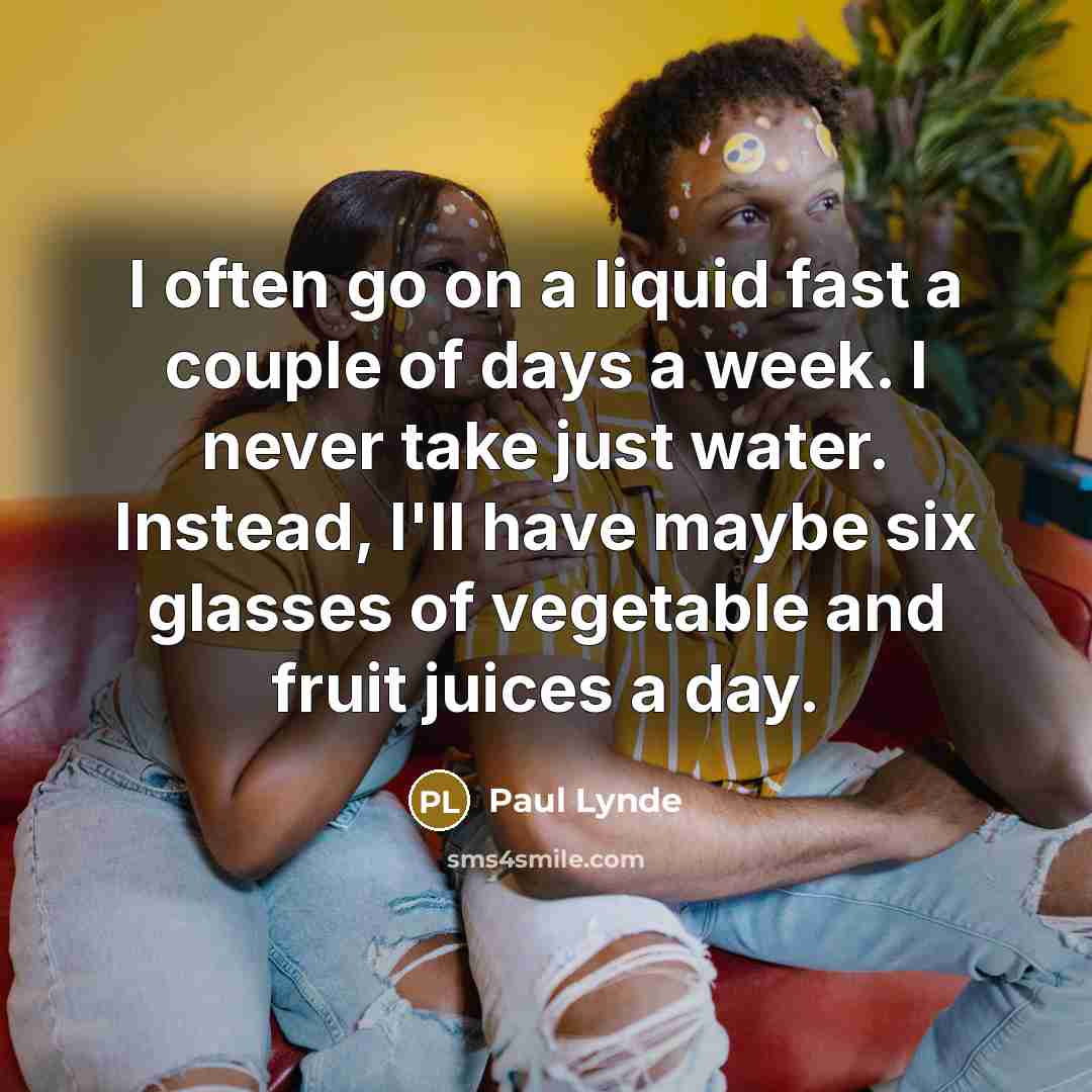“I often go on a liquid fast a couple of…” quote by Paul Lynde