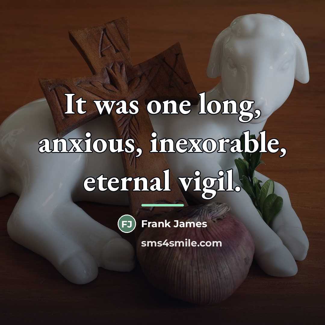 “It was one long, anxious, inexorable, eternal vigil.…” quote by Frank James