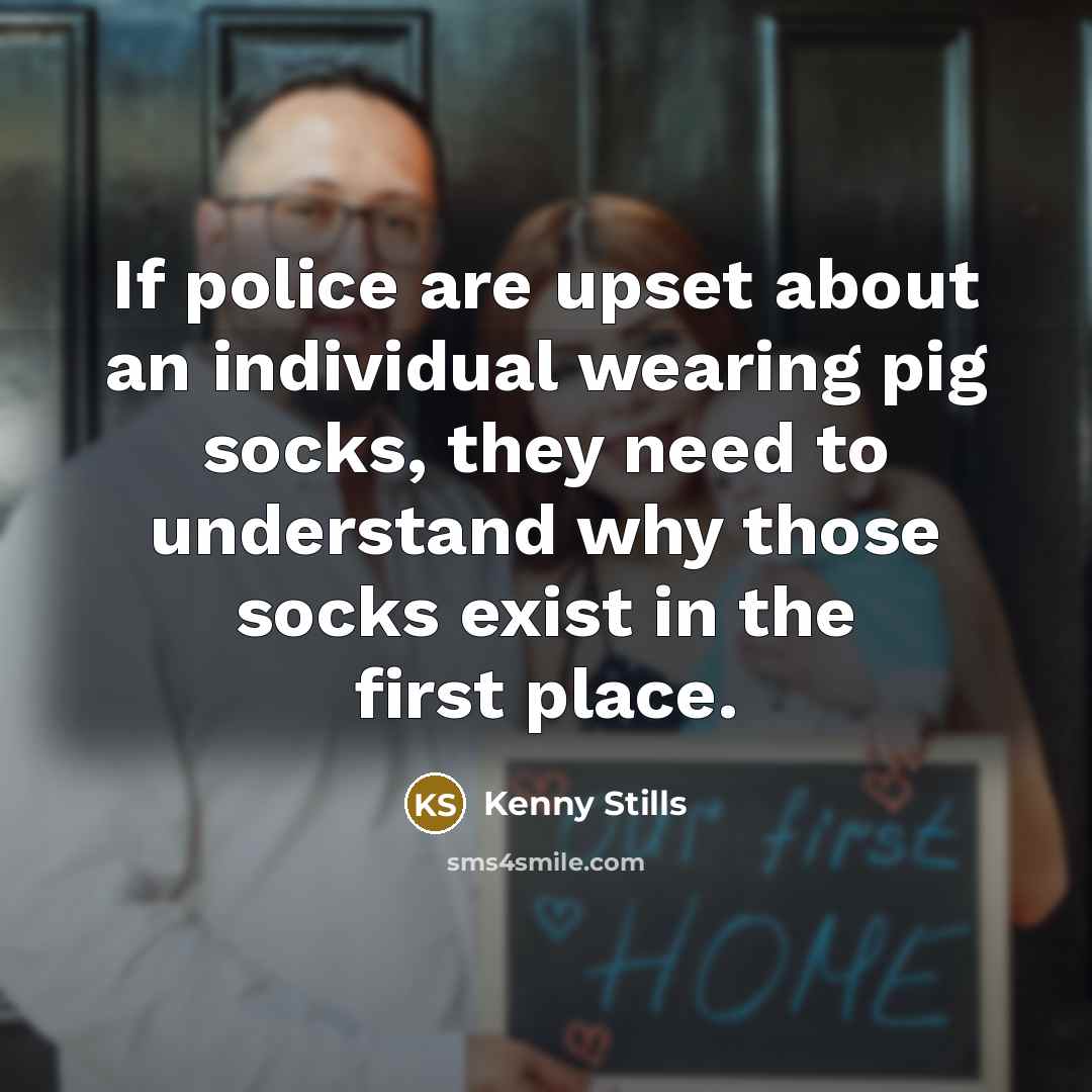“If police are upset about an individual wearing pig socks,…” quote by Kenny Stills