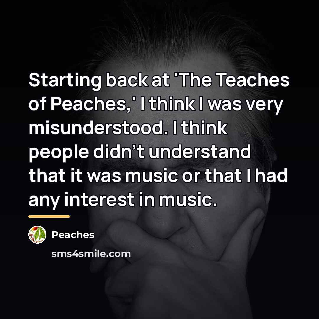 “Starting back at 'The Teaches of Peaches,' I think I…” quote by Peaches