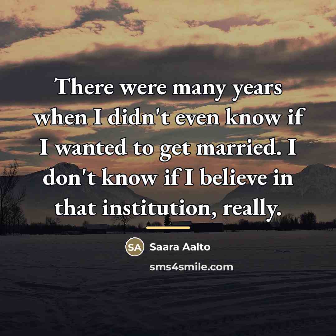 “There were many years when I didn't even know if…” quote by Saara Aalto