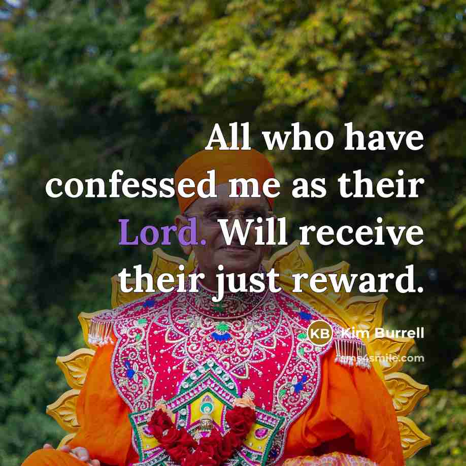 “All who have confessed me as their Lord. Will receive…” quote by Kim Burrell